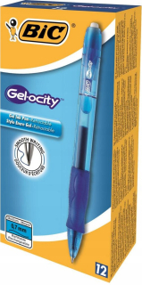 Modré gélové pero BIC